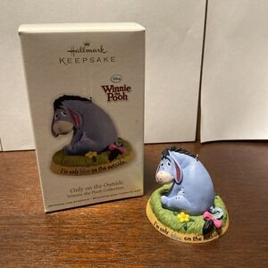 Hallmark Keepsake 2012 Christmas Ornament Winnie the Pooh Only Blue‎ on Outside